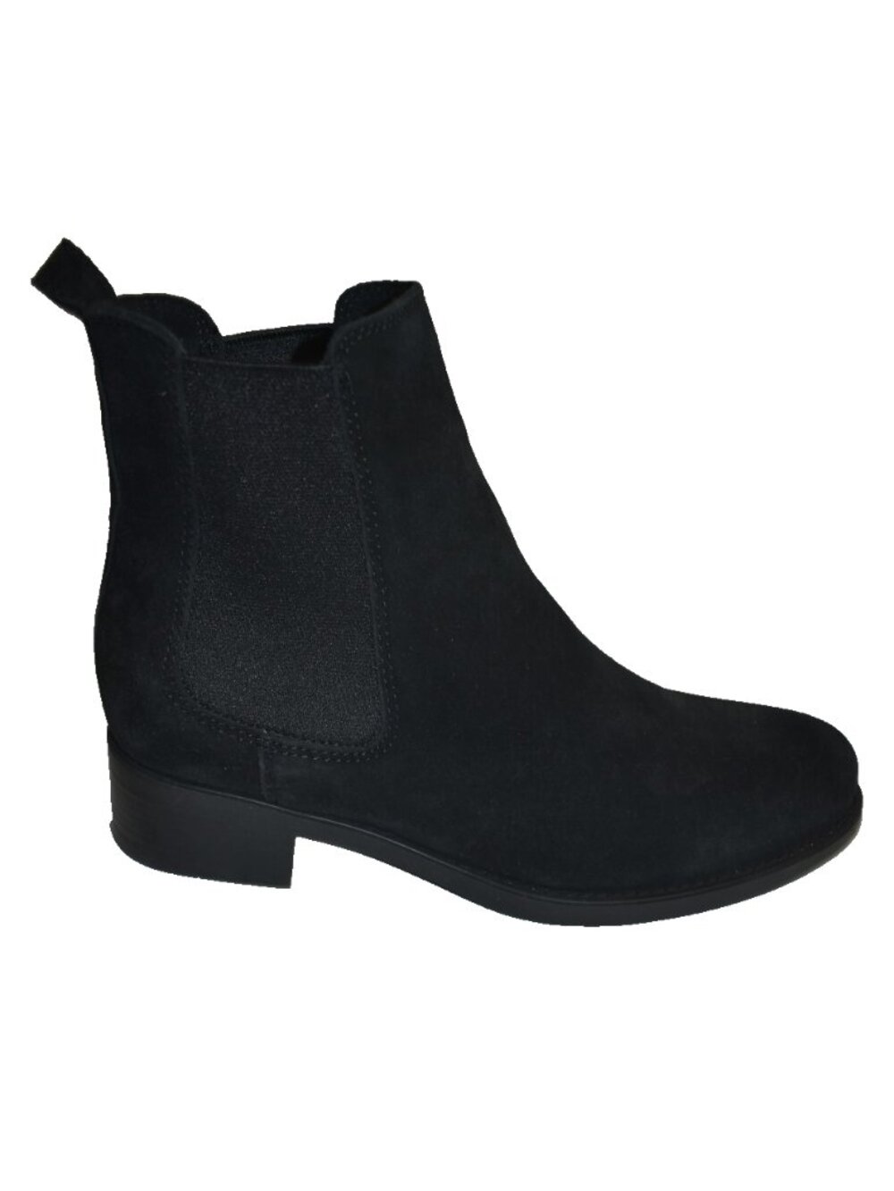New! La Canadienne Women's Sara Bootie Black Suede Size 8 M DD37